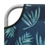 Tumbona con toldo acero estampado de hojas de vidaXL, Tumbonas - Ref: Foro24-310338, Precio: 95,82 €, Descuento: %