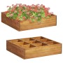 Arriate de especias madera maciza de acacia 60x60x15 cm de vidaXL, Maceteros y jardineras - Ref: Foro24-46575, Precio: 42,18 ...