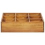 Arriate de especias madera maciza de acacia 60x60x15 cm de vidaXL, Maceteros y jardineras - Ref: Foro24-46575, Precio: 42,18 ...