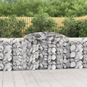 Cestas de gaviones 30 uds forma de arco hierro 300x50x100/120cm en Macetas y jardineras | Comprar online en Foru.es
