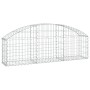 Cesta de gaviones forma arco hierro galvanizado 150x30x40/60 cm en Macetas y jardineras | Comprar online en Foru.es