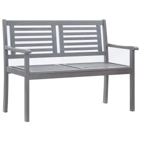 Banco de jardín 2 plazas madera maciza eucalipto gris 120 cm de vidaXL, Bancos de jardín - Ref: Foro24-47294, Precio: 172,72 ...