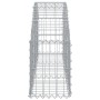 Cesta de gaviones forma arco hierro galvanizado 150x30x40/60 cm en Macetas y jardineras | Comprar online en Foru.es