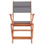 Sillas plegables jardín 2 uds madera eucalipto y textilene gris de vidaXL, Sillas de jardín - Ref: Foro24-48690, Precio: 156,...