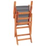 Sillas plegables jardín 2 uds madera eucalipto y textilene gris de vidaXL, Sillas de jardín - Ref: Foro24-48690, Precio: 156,...