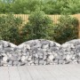 Cesta de gaviones forma arco hierro galvanizado 150x30x60/80 cm en Macetas y jardineras | Comprar online en Foru.es