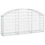 Cesta de gaviones forma arco hierro galvanizado 150x30x60/80 cm en Macetas y jardineras | Comprar online en Foru.es