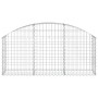 Cesta de gaviones forma arco hierro galvanizado 150x30x60/80 cm en Macetas y jardineras | Comprar online en Foru.es