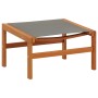 Silla de jardín con reposapiés madera eucalipto textilene gris de vidaXL, Sillas de jardín - Ref: Foro24-48698, Precio: 152,0...