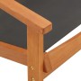 Silla de jardín madera maciza de eucalipto y textilene negro de vidaXL, Sillas de jardín - Ref: Foro24-48699, Precio: 96,22 €...