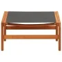 Silla de jardín con reposapiés madera de eucalipto y textilene de vidaXL, Sillas de jardín - Ref: Foro24-48700, Precio: 124,3...