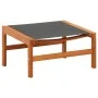 Silla de jardín con reposapiés madera de eucalipto y textilene de vidaXL, Sillas de jardín - Ref: Foro24-48700, Precio: 124,3...