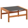 Silla de jardín con reposapiés madera de eucalipto y textilene de vidaXL, Sillas de jardín - Ref: Foro24-48700, Precio: 124,9...