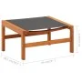 Silla de jardín con reposapiés madera de eucalipto y textilene de vidaXL, Sillas de jardín - Ref: Foro24-48700, Precio: 124,3...