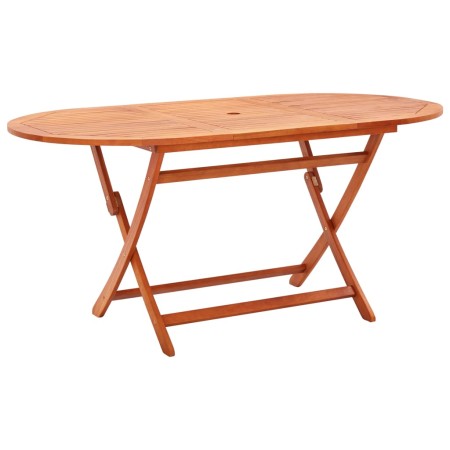 Mesa de jardín plegable madera maciza de eucalipto 160x85x74 cm de vidaXL, Mesas de jardín - Ref: Foro24-48703, Precio: 153,1...