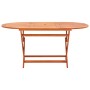 Mesa de jardín plegable madera maciza de eucalipto 160x85x74 cm de vidaXL, Mesas de jardín - Ref: Foro24-48703, Precio: 153,1...