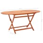 Mesa de jardín plegable madera maciza de eucalipto 160x85x74 cm de vidaXL, Mesas de jardín - Ref: Foro24-48703, Precio: 153,1...