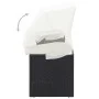 Sofá de jardín con dosel negro ratán sintético de vidaXL, Tumbonas - Ref: Foro24-49393, Precio: 196,60 €, Descuento: %