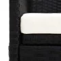 Sofá de jardín con dosel negro ratán sintético de vidaXL, Tumbonas - Ref: Foro24-49393, Precio: 196,60 €, Descuento: %