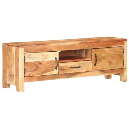 Mueble para TV de madera maciza de acacia 116x30x40 cm de vidaXL, Muebles TV - Ref: Foro24-320473, Precio: 209,81 €, Descuent...