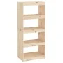 Estantería/divisor de espacios madera de pino 60x30x135,5 cm de vidaXL, Librerías y estanterías - Ref: Foro24-808168, Precio:...