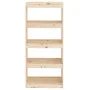 Estantería/divisor de espacios madera de pino 60x30x135,5 cm de vidaXL, Librerías y estanterías - Ref: Foro24-808168, Precio:...