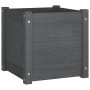 Jardinera de madera maciza de pino gris 40x40x40 cm de vidaXL, Maceteros y jardineras - Ref: Foro24-810538, Precio: 48,00 €, ...