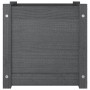 Jardinera de madera maciza de pino gris 40x40x40 cm de vidaXL, Maceteros y jardineras - Ref: Foro24-810538, Precio: 48,00 €, ...