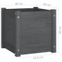 Jardinera de madera maciza de pino gris 40x40x40 cm de vidaXL, Maceteros y jardineras - Ref: Foro24-810538, Precio: 48,00 €, ...