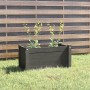 Jardinera de madera maciza de pino gris 60x31x31 cm de vidaXL, Maceteros y jardineras - Ref: Foro24-810708, Precio: 45,16 €, ...