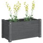 Jardinera de madera maciza de pino gris 60x31x31 cm de vidaXL, Maceteros y jardineras - Ref: Foro24-810708, Precio: 45,16 €, ...