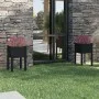Jardineras 2 unidades madera maciza de pino negro 40x40x70 cm de vidaXL, Maceteros y jardineras - Ref: Foro24-810798, Precio:...