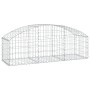 Cesta de gaviones forma arco hierro galvanizado 150x50x40/60 cm en Macetas y jardineras | Comprar online en Foru.es