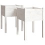 Jardineras 2 uds madera maciza de pino 50x50x70 cm de vidaXL, Maceteros y jardineras - Ref: Foro24-810802, Precio: 54,69 €, D...
