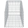Cesta de gaviones forma arco hierro galvanizado 150x50x40/60 cm en Macetas y jardineras | Comprar online en Foru.es