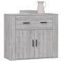 Aparador de madera contrachapada gris Sonoma 80x33x70 cm de vidaXL, Aparadores - Ref: Foro24-816574, Precio: 94,40 €, Descuen...