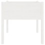 Jardinera de madera maciza de pino blanca 70x70x70 cm de vidaXL, Maceteros y jardineras - Ref: Foro24-810811, Precio: 41,02 €...