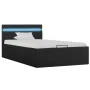 Cama hidráulica con almacenaje y LED tela gris oscuro 100x200cm de vidaXL, Camas y somieres - Ref: Foro24-285601, Precio: 396...