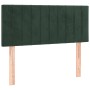Cama box spring con colchón terciopelo verde oscuro 90x200 cm de vidaXL, Camas y somieres - Ref: Foro24-3141404, Precio: 324,...