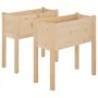 Jardineras 2 uds madera maciza de pino 70x31x70 cm de vidaXL, Maceteros y jardineras - Ref: Foro24-810820, Precio: 74,80 €, D...