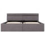 Cama canapé hidráulica almacenaje LED tela gris topo 160x200 cm de vidaXL, Camas y somieres - Ref: Foro24-285628, Precio: 347...