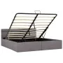 Cama canapé hidráulica almacenaje LED tela gris topo 160x200 cm de vidaXL, Camas y somieres - Ref: Foro24-285628, Precio: 350...