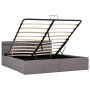Cama canapé hidráulica almacenaje LED tela gris topo 160x200 cm de vidaXL, Camas y somieres - Ref: Foro24-285628, Precio: 347...