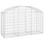 Cesta de gaviones forma arco hierro galvanizado 150x50x80/100cm en Macetas y jardineras | Comprar online en Foru.es