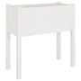 Jardinera de madera maciza de pino blanco 70x31x70 cm de vidaXL, Maceteros y jardineras - Ref: Foro24-810821, Precio: 48,28 €...