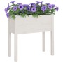 Jardinera de madera maciza de pino blanco 70x31x70 cm de vidaXL, Maceteros y jardineras - Ref: Foro24-810821, Precio: 48,28 €...