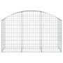 Cesta de gaviones forma arco hierro galvanizado 150x50x80/100cm en Macetas y jardineras | Comprar online en Foru.es