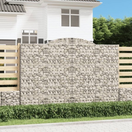 Cestas de gaviones 5 uds forma de arco hierro 300x50x200/220 cm en Macetas y jardineras | Comprar online en Foru.es