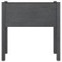 Jardinera de madera maciza de pino gris 70x31x70 cm de vidaXL, Maceteros y jardineras - Ref: Foro24-810823, Precio: 51,84 €, ...