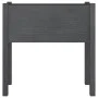 Jardinera de madera maciza de pino gris 70x31x70 cm de vidaXL, Maceteros y jardineras - Ref: Foro24-810823, Precio: 51,12 €, ...